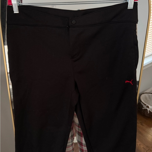 Puma Black Pants with Red Logo and button closure - Picture 4 of 11